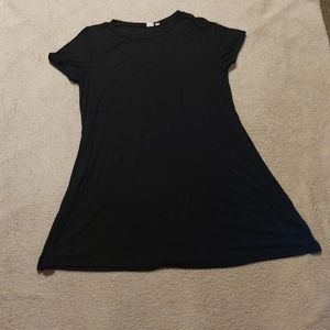 Gap L & XL black ribbed t-shirt dress